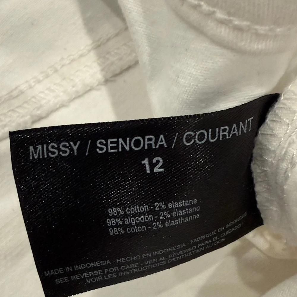 Nine West Heidi Pull-On Cropped Jeans—cream—12 - Picture 9 of 12